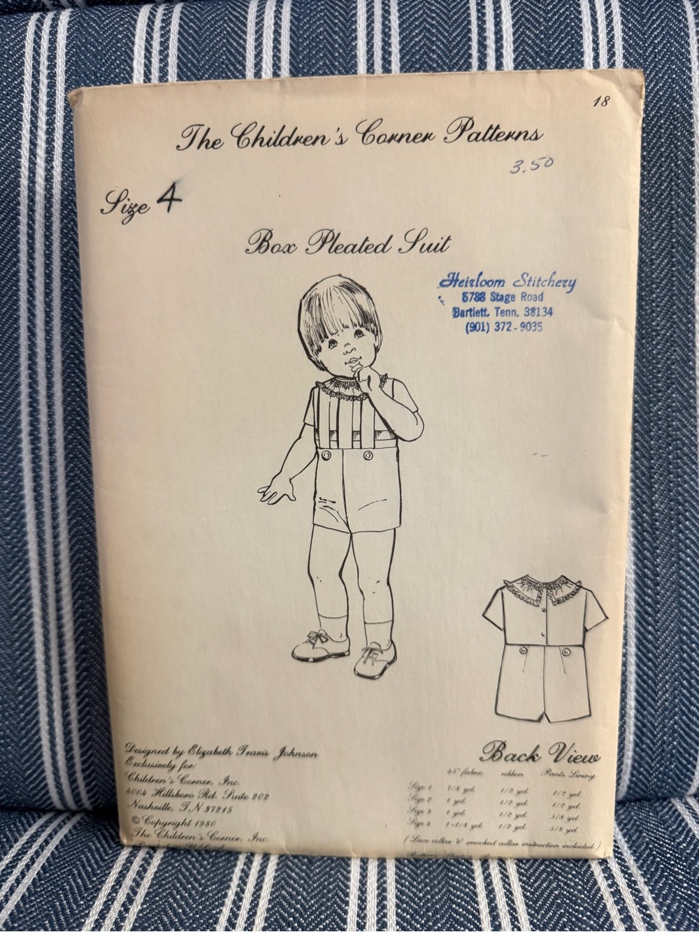 The Children's Corner Pattern Box Pleated Suit - 4